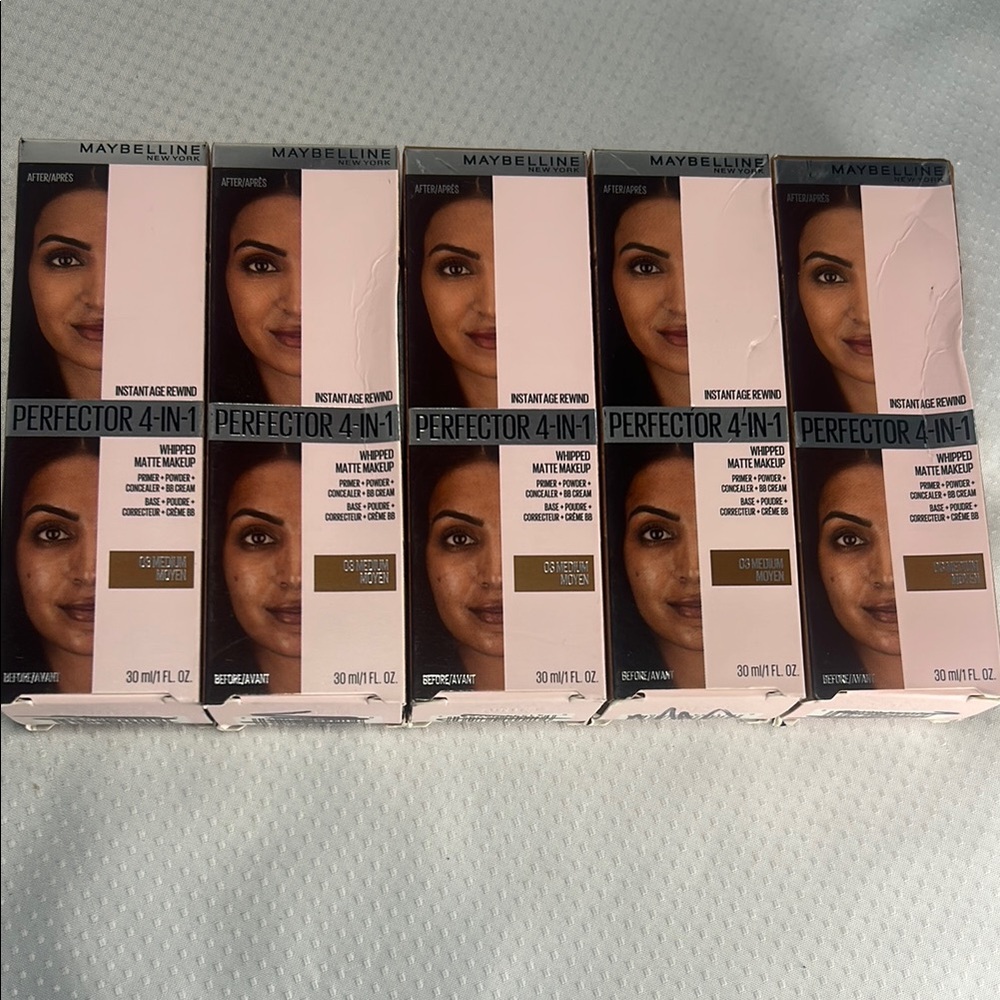 5x 03 Medium - Maybelline Instant Age Rewind Perfector 4in1 Whipped Matte Makeup